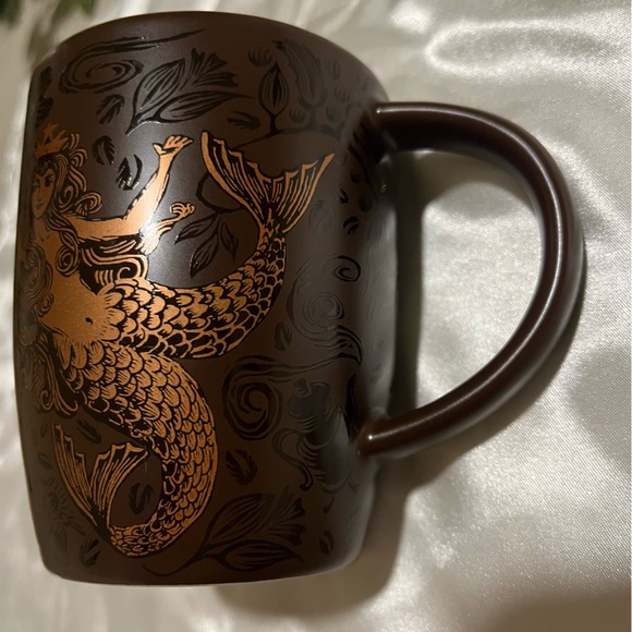 Starbucks 2011 40th Anniversary Brown and Copper Mermaid Split Tail Mug - Picture 2 of 8
